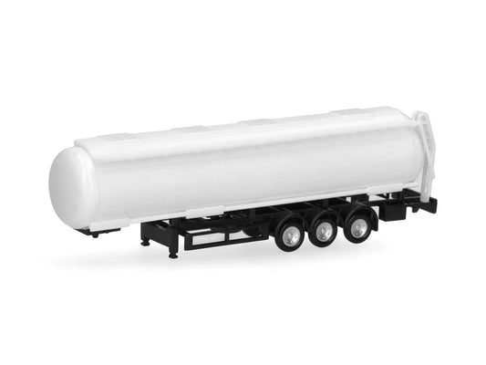 Herpa Tank Semitrailer 3 Axle White (2) HA086141 HO Gauge