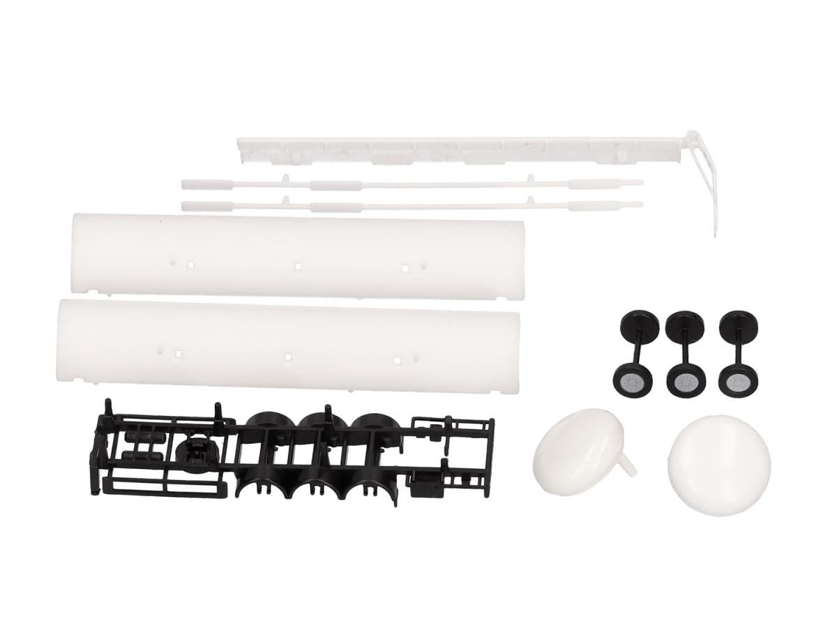 Herpa Tank Semitrailer 3 Axle White (2) HA086141 HO Gauge
