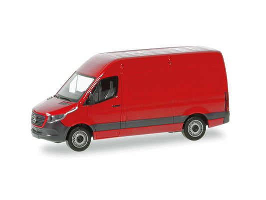Herpa MB Sprinter '18 Transporter High Roof Red HA093811-002 HO Gauge