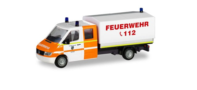 Herpa 94979 MB Sprinter '96 Double Cabin w/Canvas Feuerwehr Rhede HO