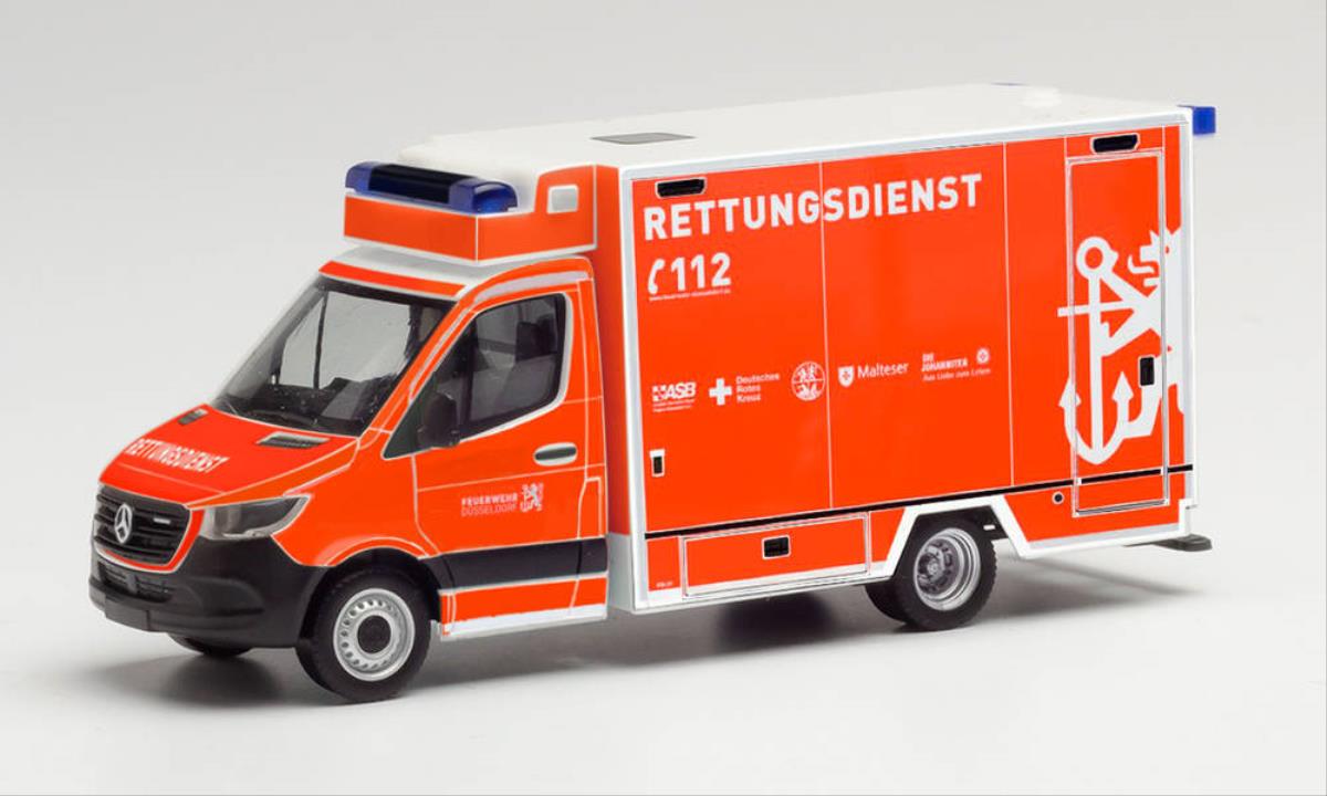 Herpa 96027 MB Sprinter '18 Feuerwehr Dusseldorf HO