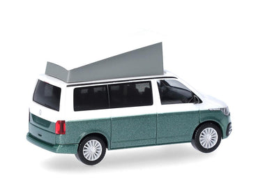 Herpa VW T6.1 California White/Bay Leaf Green Metallic HA096805-004 HO Gauge