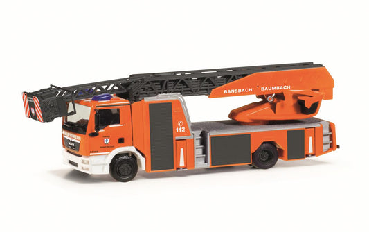 Herpa MAN TGM Turntable Ladder Feuerwehr Ransbach-Baumbach HO Gauge HA097772