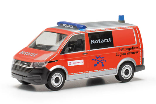 Herpa VW T6.1 Bus NEF Rettungsdienst Region Hannover Johanniter HO Gauge 97864