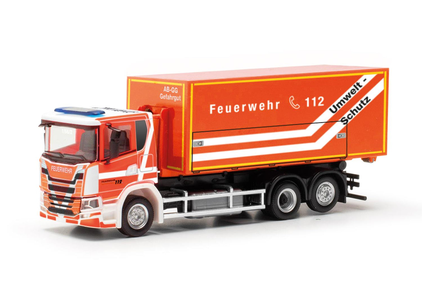 Herpa Scania CG17 Interchangeable Loader Truck Feuerwehr Fulda HO Gauge 97871