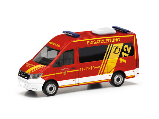 Herpa MAN TGE Bus Feuerwehr Goslar HA098045 HO Gauge
