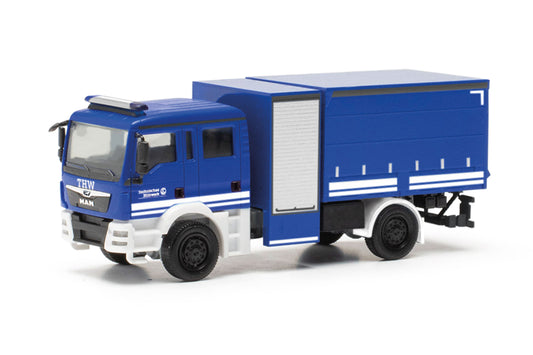 Herpa 98175 MAN TGM Multi Purpose Equipment Vehicle THW HO Gauge