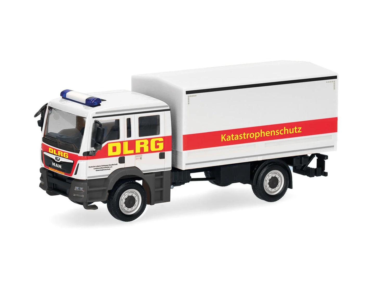 Herpa MAN TGM MzKW Lorry DLRG Katatsrophenschutz HA098441 HO Gauge