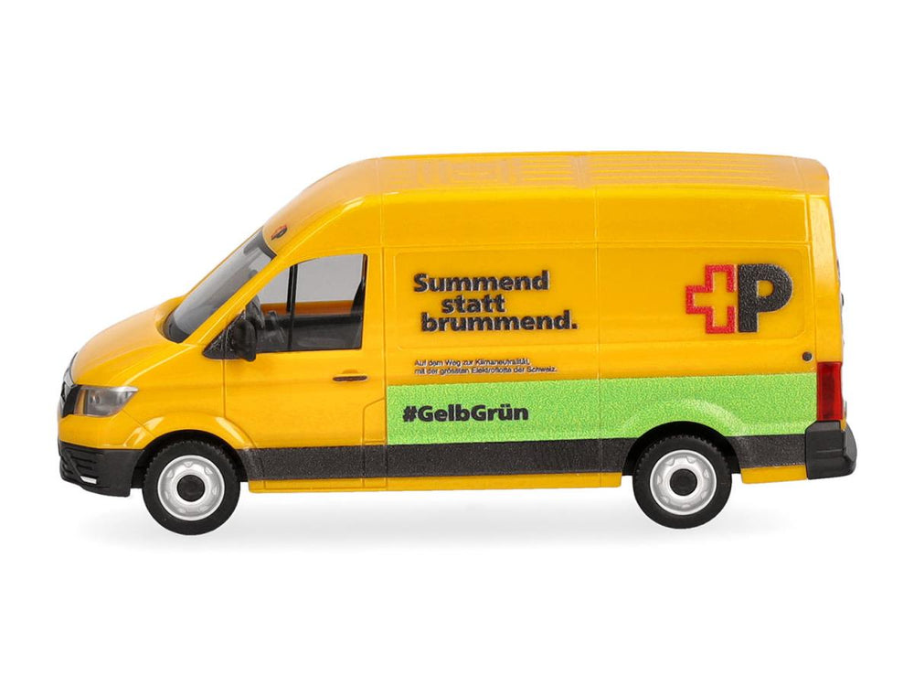 Herpa MAN eTGE High Roof Van Swiss Post HA098571 HO Gauge