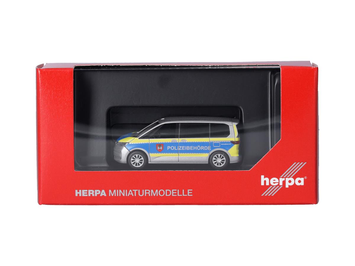Herpa VW Multivan Polizeibehorde Plauen HA098625 HO Gauge