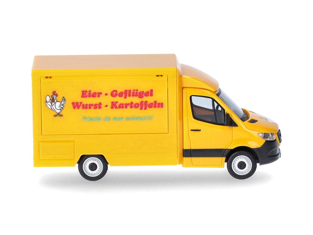 Herpa MB Sprinter 18 Food Truck Eier Geflugel Wurst Kartoffeln HA098656 HO Gauge