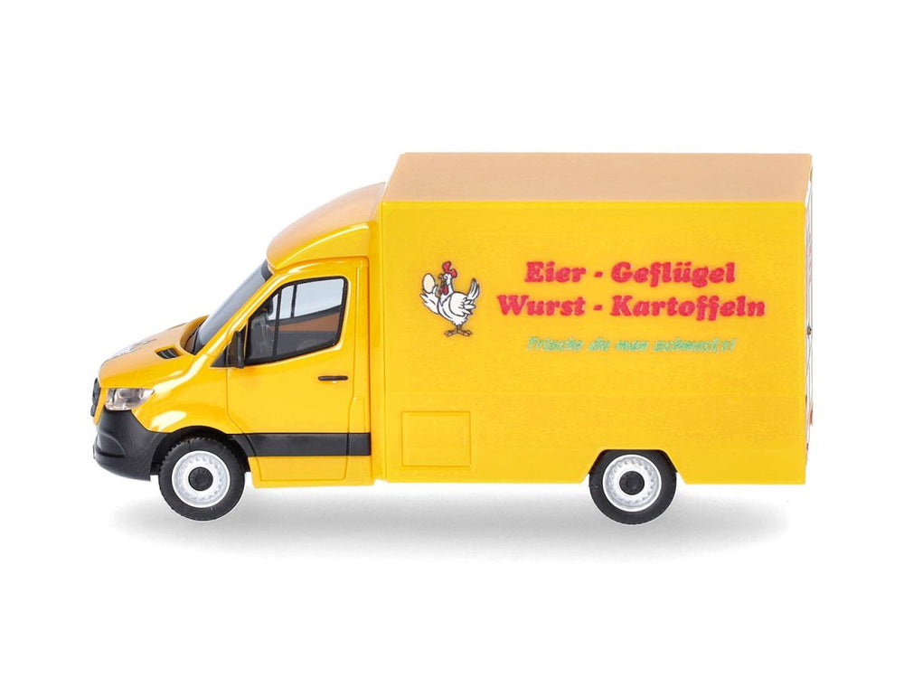 Herpa MB Sprinter 18 Food Truck Eier Geflugel Wurst Kartoffeln HA098656 HO Gauge