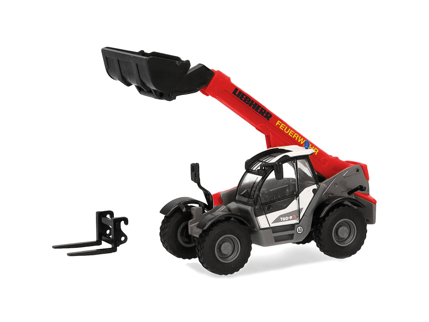 Herpa Liebherr T60-9S Telescopic Loader Feuerwehr HA098700 HO Gauge