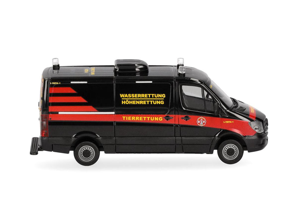 Herpa MB Sprinter 13 Flat Roof Van Tierrettung Essen e.V. HA098717 HO Gauge