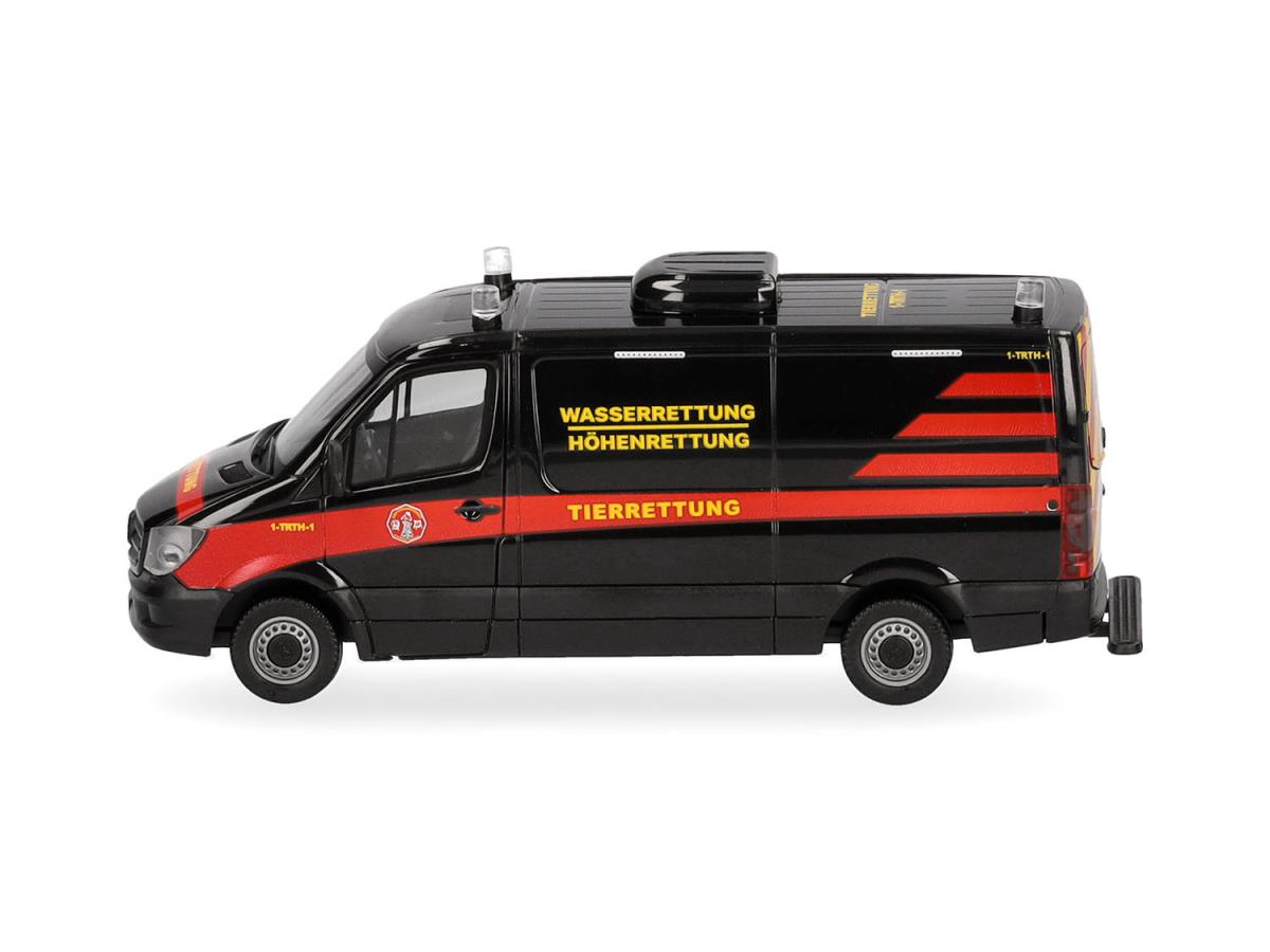 Herpa MB Sprinter 13 Flat Roof Van Tierrettung Essen e.V. HA098717 HO Gauge