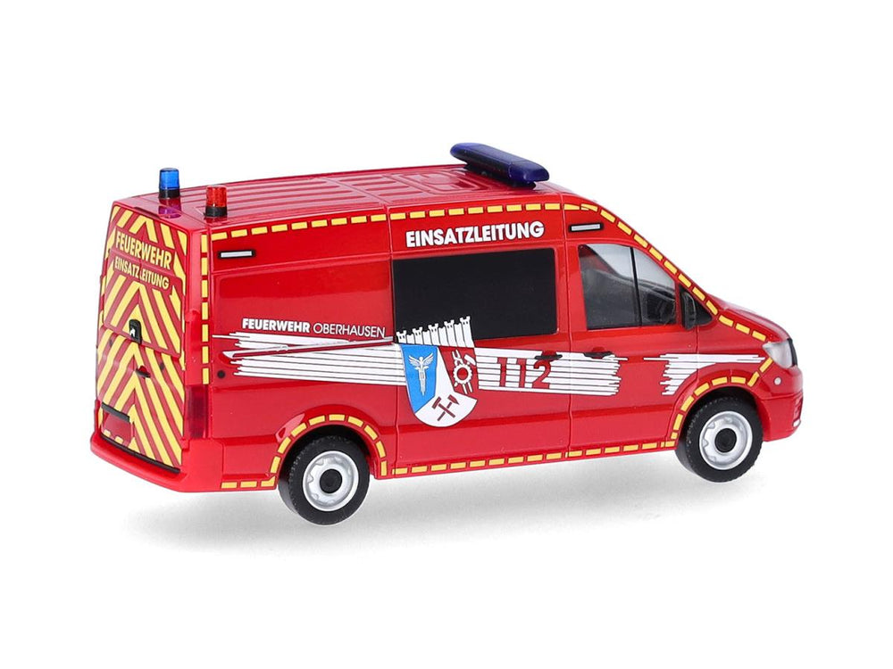 Herpa MAN TGE Half Bus High Roof Feuerwehr Oberhausen/ELW HA098731 HO Gauge