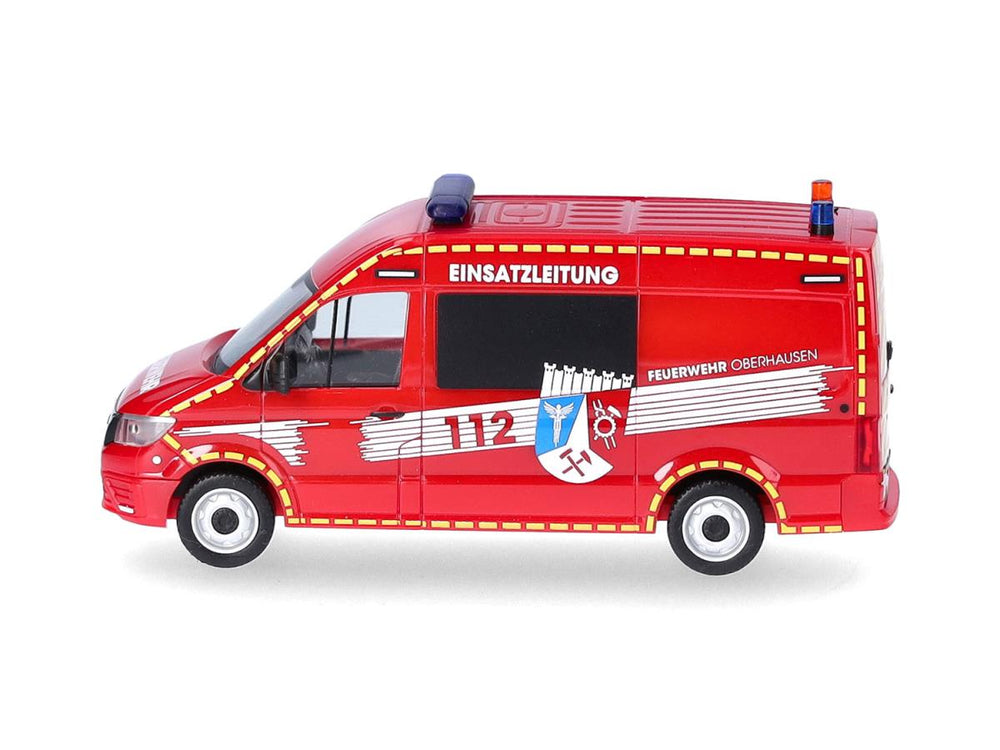 Herpa MAN TGE Half Bus High Roof Feuerwehr Oberhausen/ELW HA098731 HO Gauge