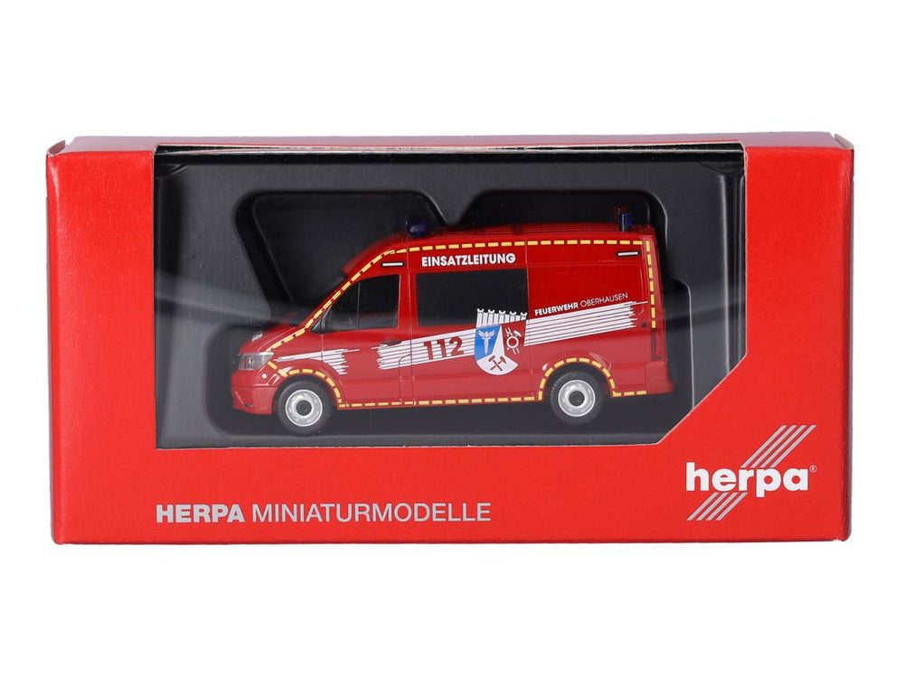 Herpa MAN TGE Half Bus High Roof Feuerwehr Oberhausen/ELW HA098731 HO Gauge