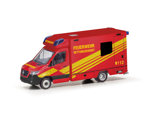 Herpa MB Sprinter 18 Rescue Vehicle Feuerwehr HA098755 HO Gauge
