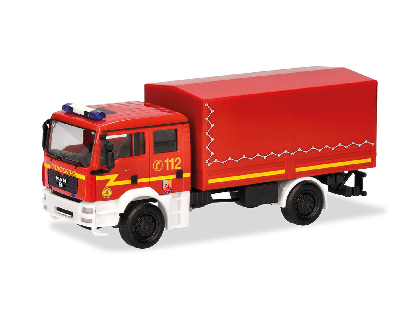 Herpa MAN TGA M MzKW Feuerwehr Hamburg HA098984 HO Gauge