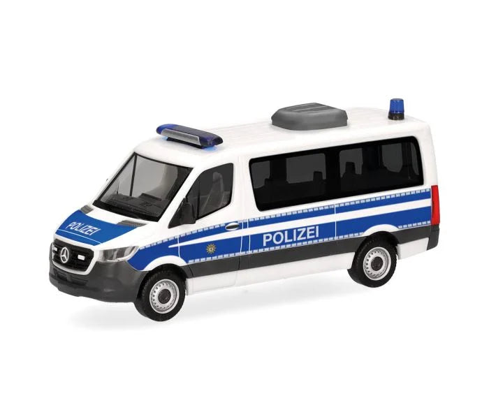 Herpa MB Sprinter '18 Bus Flat Roof Bundespolizei HA099127 HO Gauge