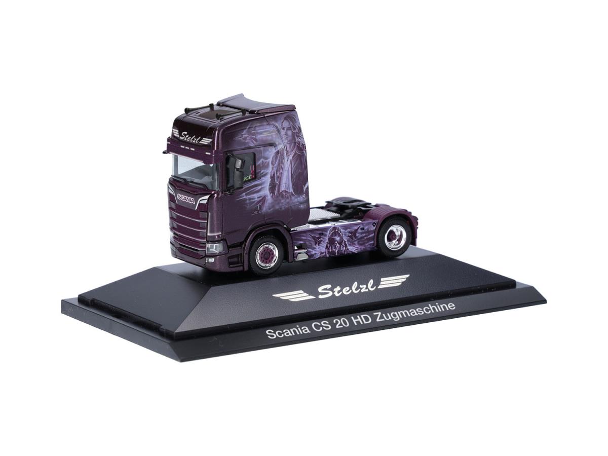 Herpa Scania CS 20 HD High Roof Rigid Tractor Stelzl Top Gun HA111133 HO Gauge