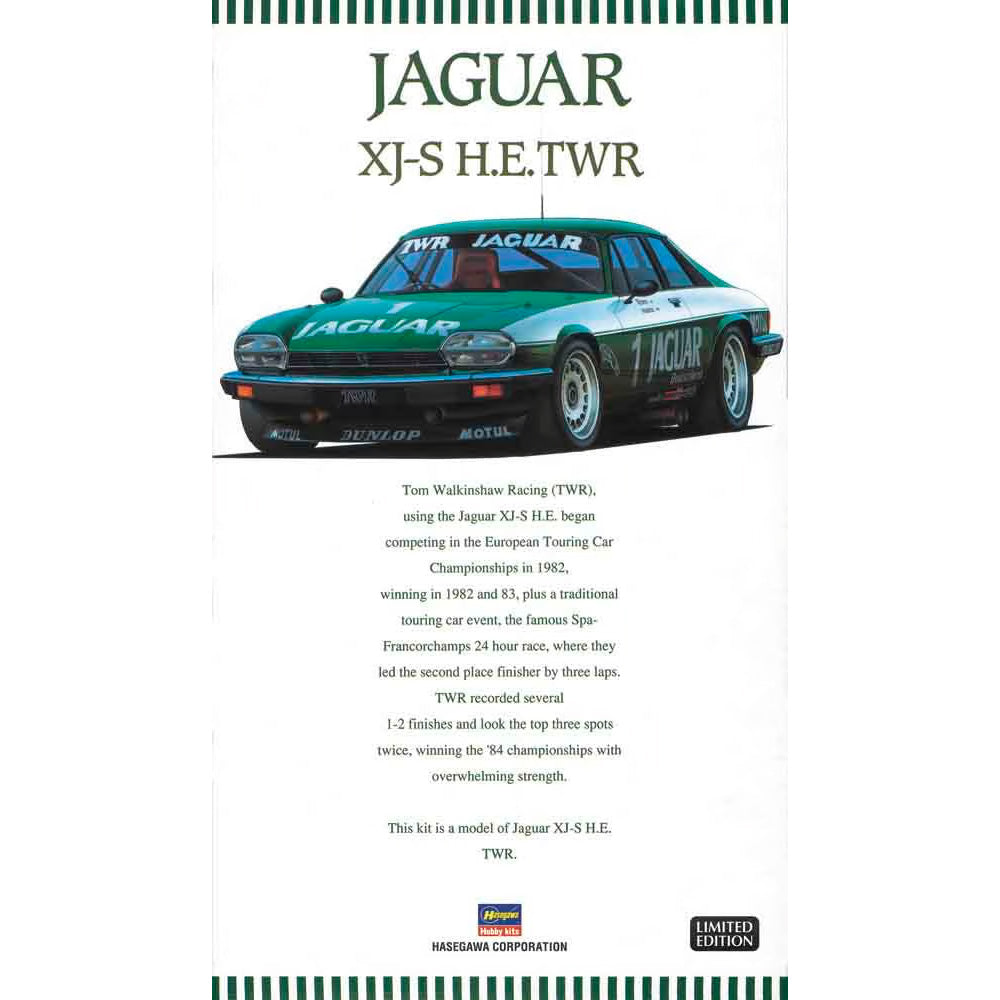 Hasegawa 20305 Jaguar XJ-S H.E.TWR LE 1:24 Model Kit