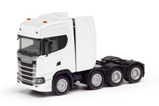 Herpa Scania CS20 HD Heavy Duty 4 Axle Tractor Unit White HO Gauge 308601-004