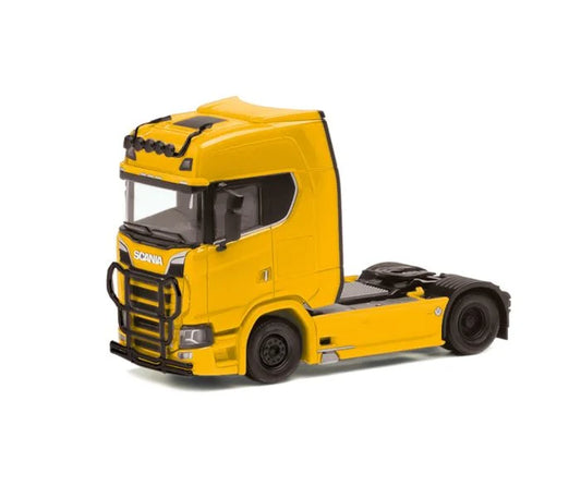 Herpa Scania CS 20 HD 2 Axle Rigid Tractor Broom Yellow HA310116-005 HO Gauge