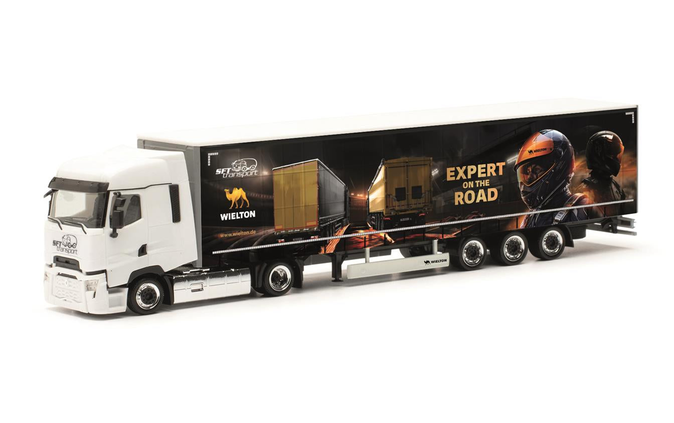 Herpa Renault T Facelift Lowliber Volume Semitrailer SFT/Wielton HO HA317467