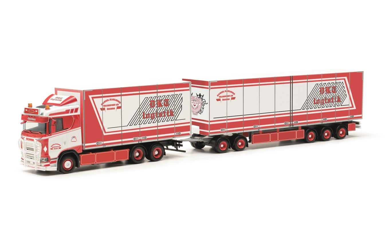 Herpa Scania CS 20 ND Swedish Box Truck Daniel Karlsson HO Gauge HA317535