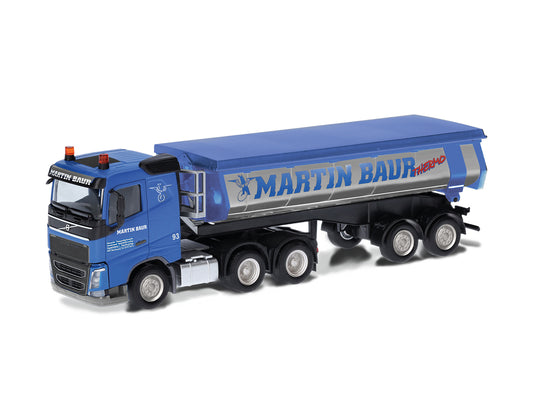 Herpa Volvo FH FD Thermal Insulation Trough Semitrailer M.Baur HA317979 HO Gauge