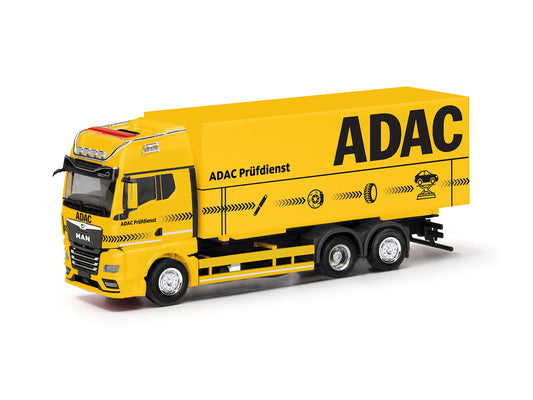 Herpa MAN TGX GX Interchangeable Box Truck ADAC Testing Service 317986 HO Gauge