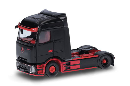 Herpa 318211 MB eActros 600 ProCabin Rigid Tractor Unit Black/Red HO Gauge