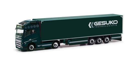 Herpa 318280 Volvo FH16 GI XL 2020 Refrigerated Box Semitrailer Gesuko HO Gauge