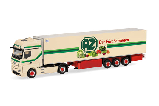 Herpa MB Actros L Gigaspace Refrigerated Semitrailer AZ Kempen HA318938 HO Gauge