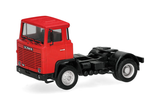 Herpa Scania 111 2 Axle Rigid Tractor Wine Red HA318976 HO Gauge