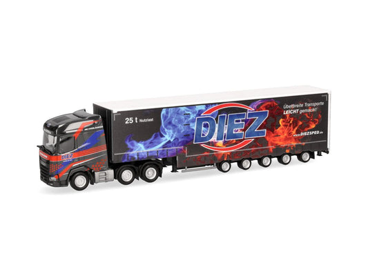 Herpa DAF XG+ 15m Volume Semitrailer Diez HA319263 HO Gauge
