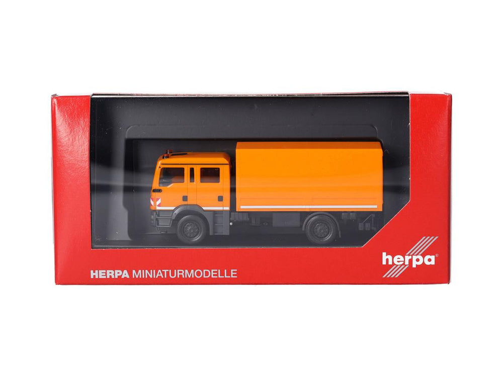 Herpa MAN TGM MzKW Lorry Municipal Orange HA319300 HO Gauge