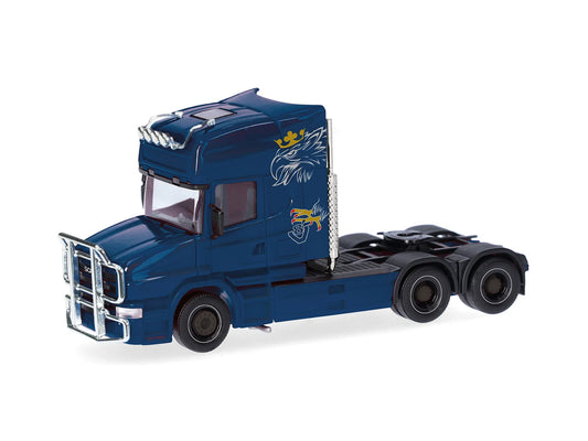 Herpa Scania Haubner 04 Topline Rigid Tractor 3 Axle Cobalt Blue HA319423-002