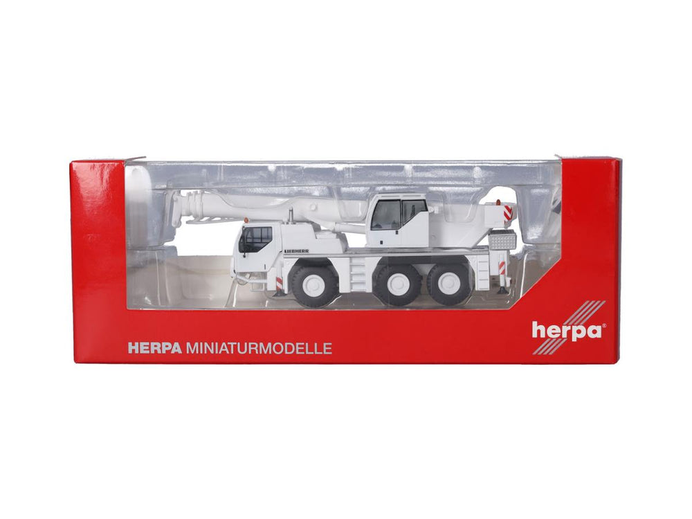 Herpa Liebherr LTM 1045 Mobile Crane White HA319485 HO Gauge