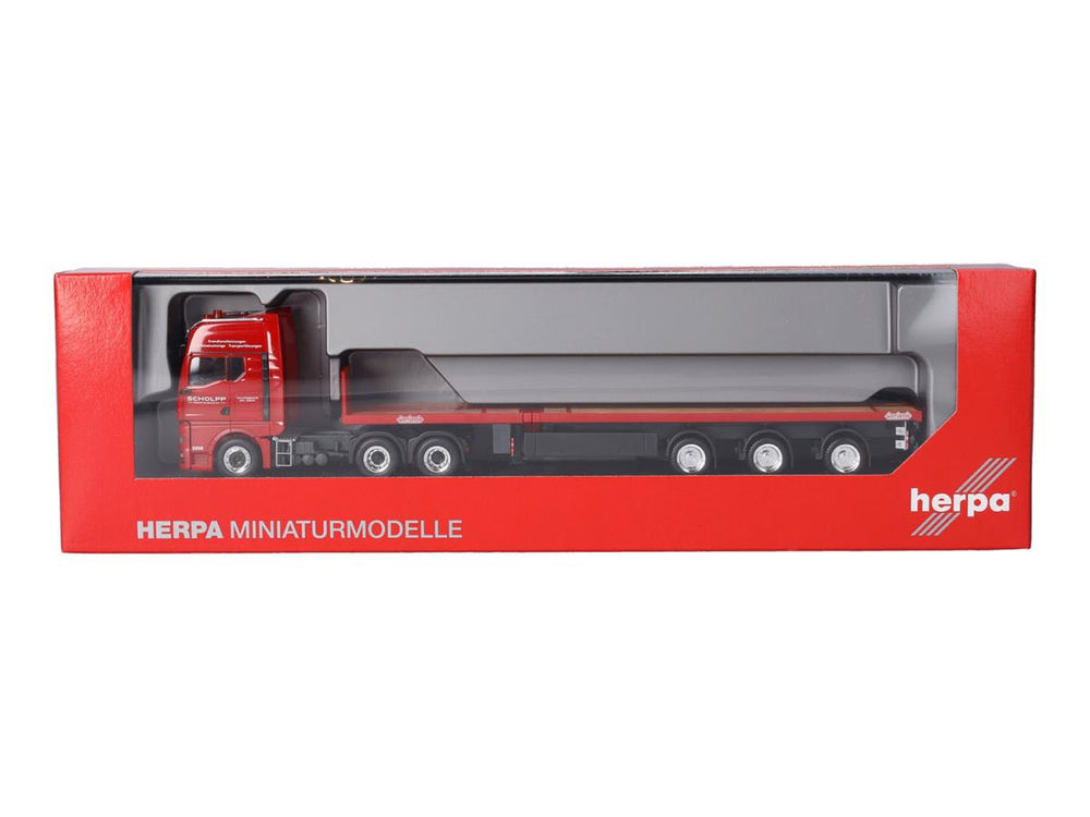 Herpa MAN TGX GX Tele Semitrailer Schlopp HA319508 HO Gauge
