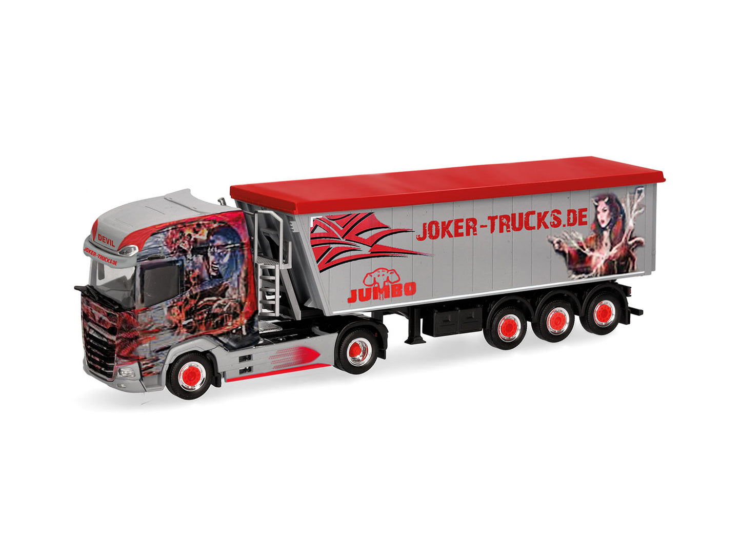 Herpa DAF XG+ Stoffeliner Dump Body Semitrailer Joker Trucks HA319546 HO Gauge