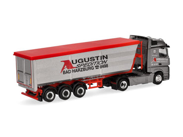 Herpa MB Actros Streamspace Steel Dump Semitrailer Augustin HA319614 HO Gauge