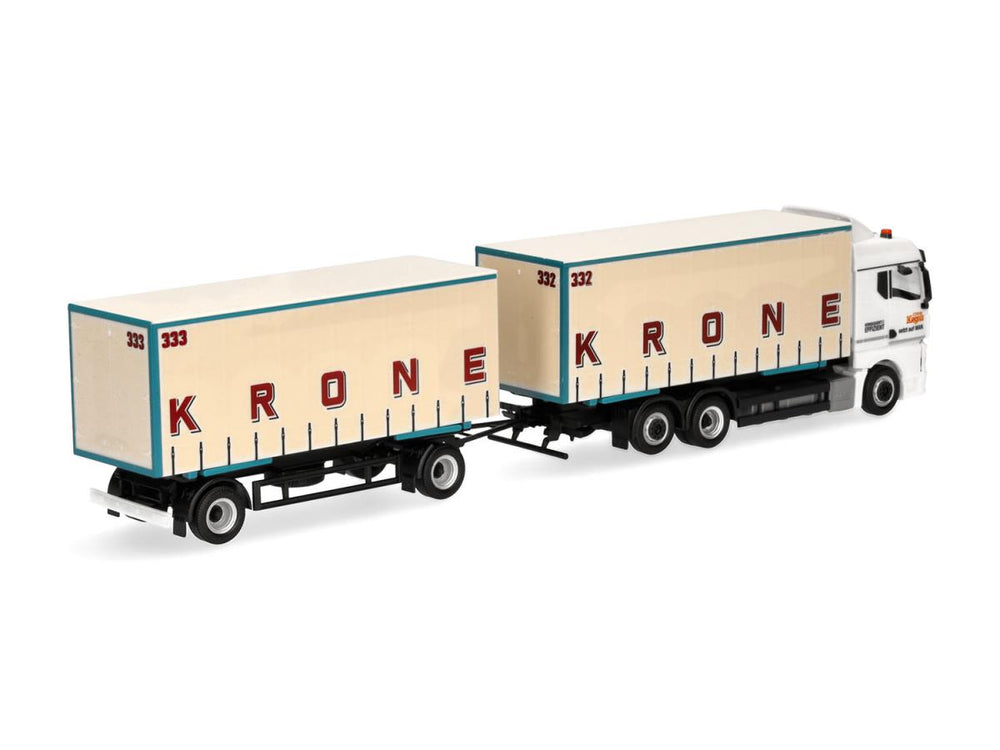 Herpa MAN TGX GM Interchangeable C/Canvas Trailer Circus Krone HA319652 HO Gauge