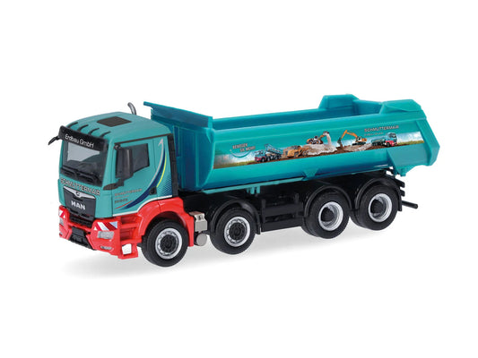 Herpa MAN TGS NN 4 Axle Dump Truck Schmuttermair HA319676 HO Gauge