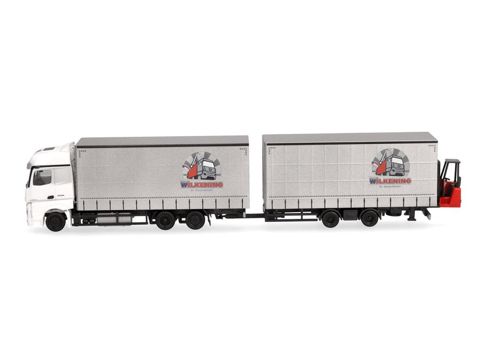 Herpa MB Actros Volume Curtain Canvas Trailer Wilkening HA319683 HO Gauge
