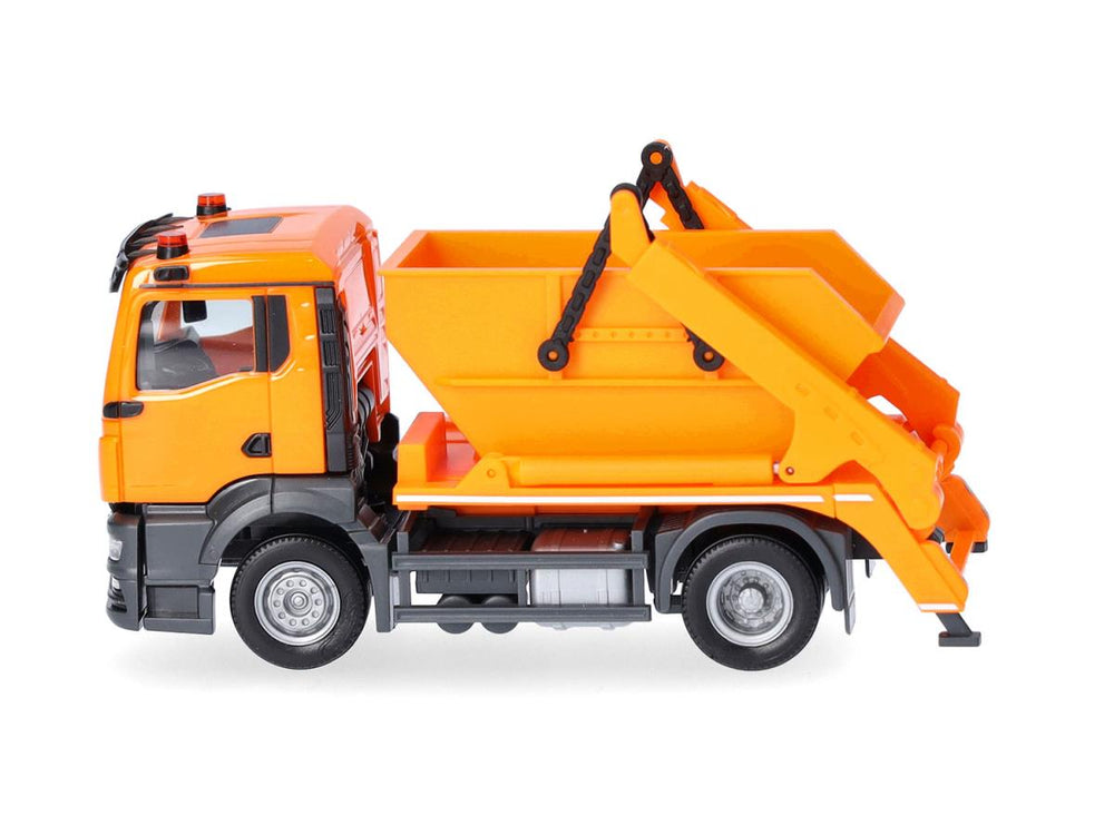 Herpa MAN TGS NN AK12 Skip Loader Municipal Orange HA319768 HO Gauge