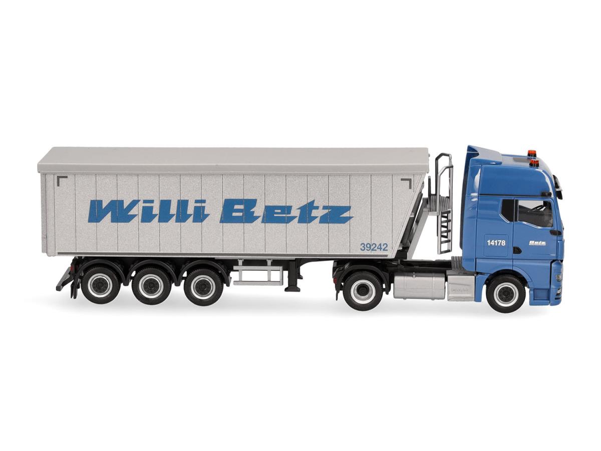 Herpa MAN TGX GX Stoffelliner Dump Body Semitrailer Willi Betz HA319775 HO Gauge