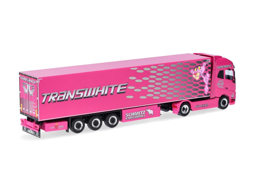 Herpa Volvo FH GL XL '20 Refrigerated Box Semitrailer Transwhite 319836 HO Gauge